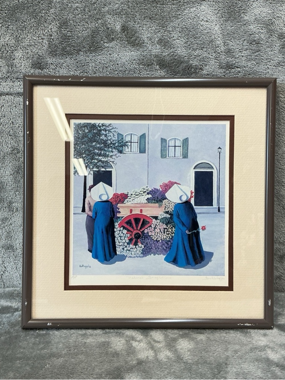 Vintage Frank Whipple "NATURES TEMTATIONS"-Signed Artist Proof Matted & Framed
